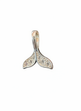 Load image into Gallery viewer, Cubic Dolphin Tail Pendant Sterling Silver
