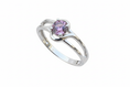 Load image into Gallery viewer, 925 Sterling Silver Morganite lab crown stone

