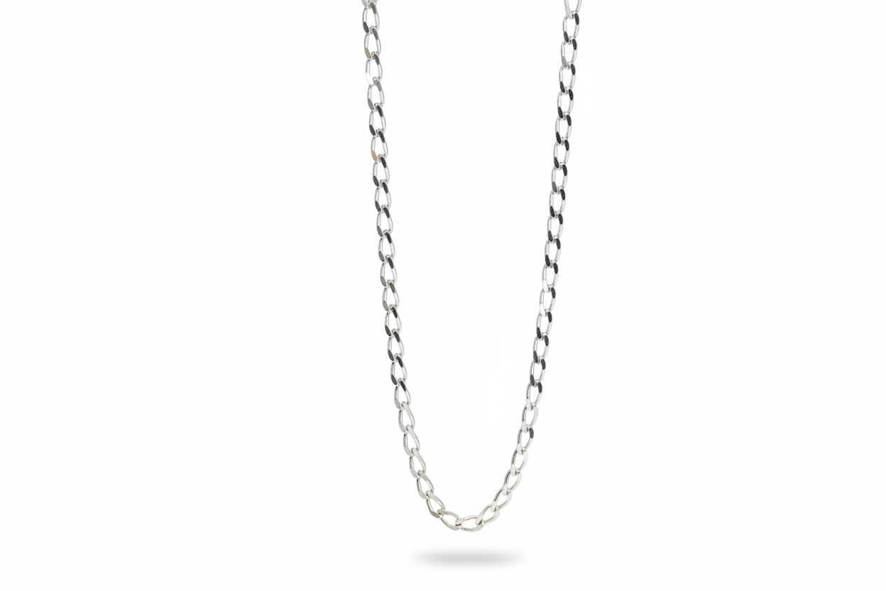 Cuban Link Silver Necklace