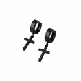 Load image into Gallery viewer, Cross Huggie Drop Earrings
