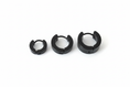 Load image into Gallery viewer, Black Huggie Earrings
