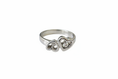 Load image into Gallery viewer, Double heart with Cubic Zirconia Stone Stainless Steel Ring
