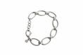 Load image into Gallery viewer, Oval Chain Link Silver Bracelet
