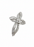 Load image into Gallery viewer, Hollow Shiny Cross Pendant Sterling Silver with Cubic Zirconia Stones
