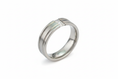Load image into Gallery viewer, Silver with Cubic Zirconia Stone Stainless Steel Ring
