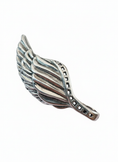Load image into Gallery viewer, Angel Wing Large Pendant Sterling Silver
