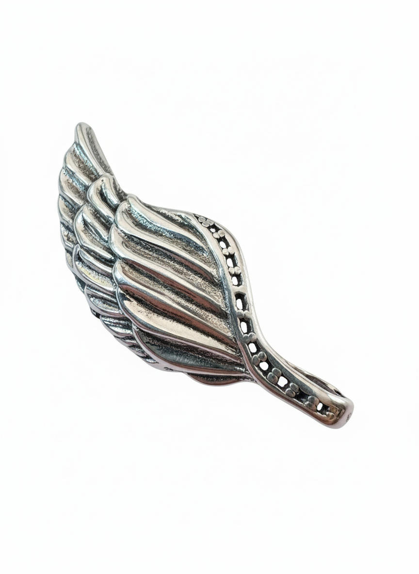 Angel Wing Large Pendant Sterling Silver