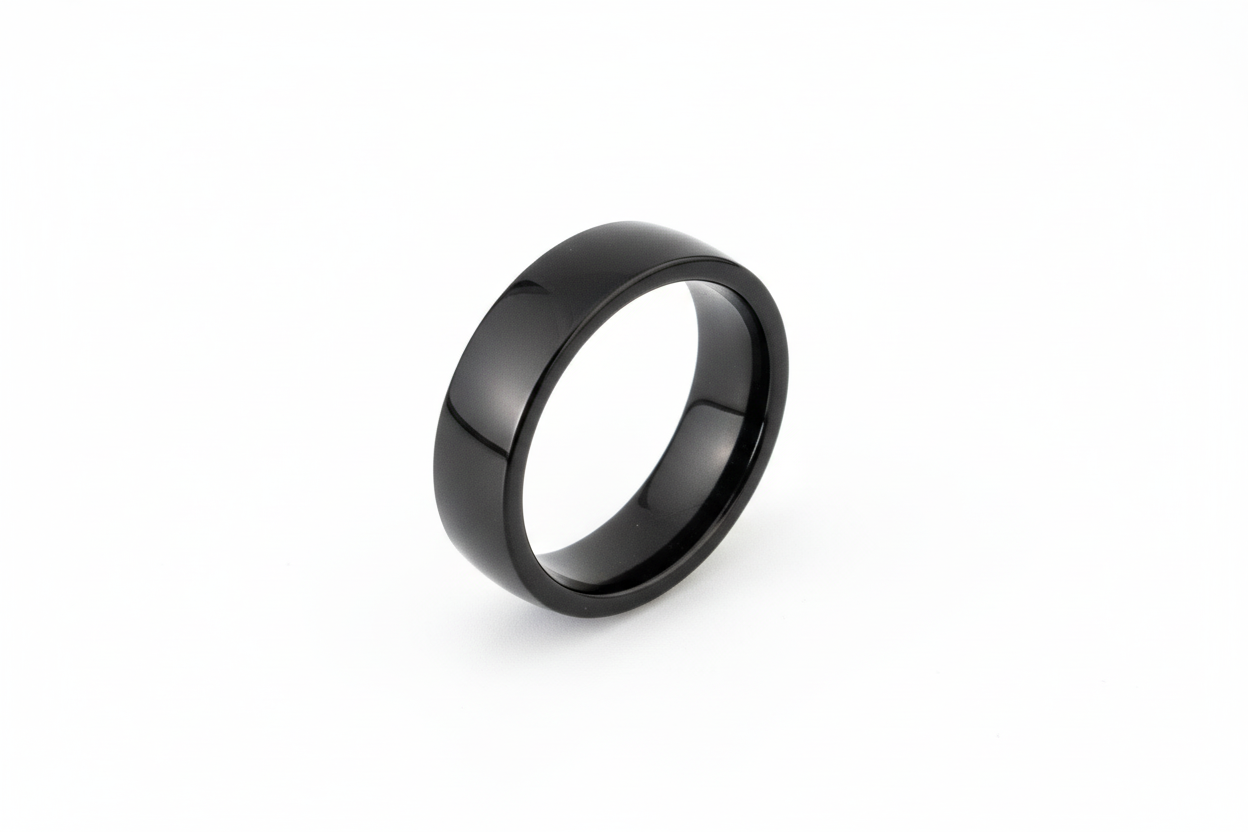 Black Stainless Steel Ring