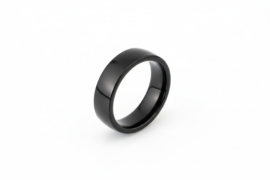 Black Stainless Steel Ring