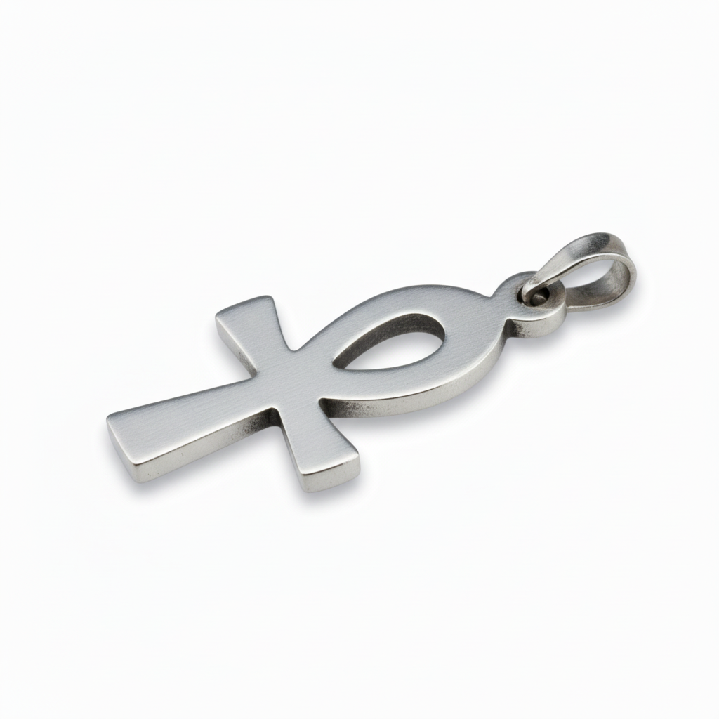 Egyptian Ankh Cross Sterling Silver Pendant