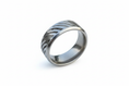 Load image into Gallery viewer, Silver Striped Stainless Steel Ring
