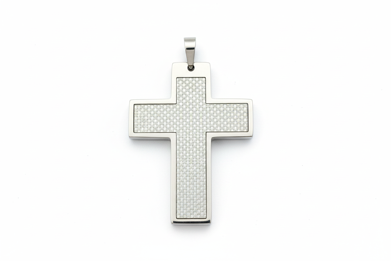 Carbon Fiber Inlay Cross