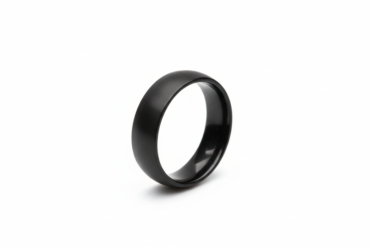 Black Stainless Steel Ring