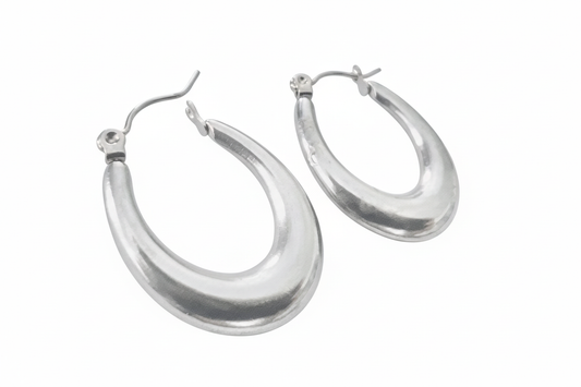 U Shaped Hoop Earrings