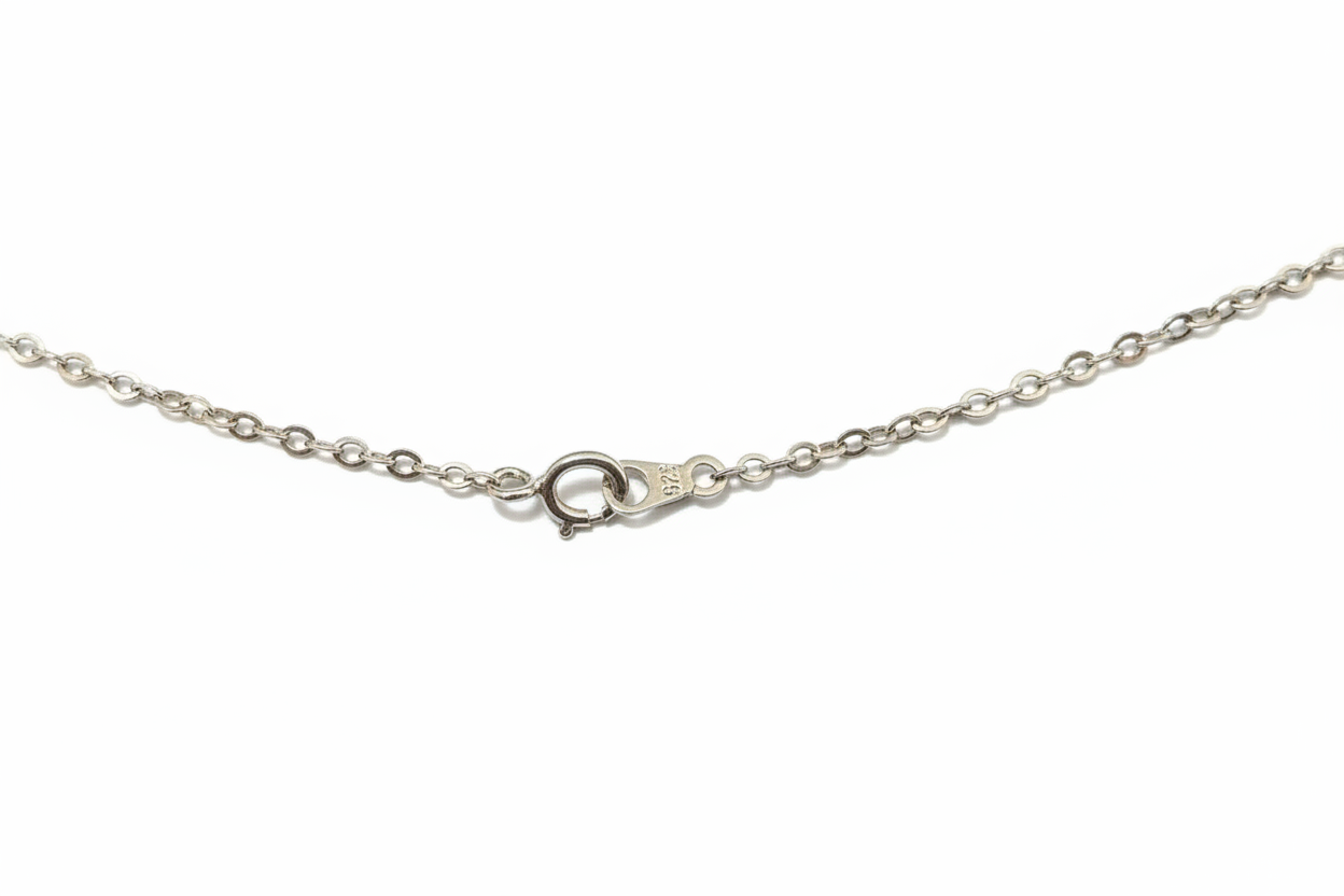 Anchor Link Silver Necklace