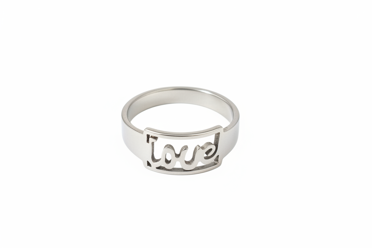 Love Stainless Steel Ring