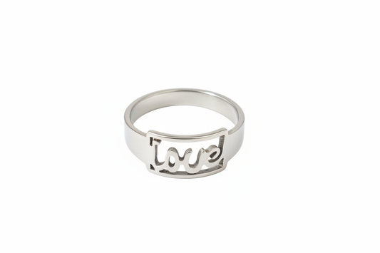 Love Stainless Steel Ring