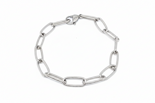 7mm Rugged Paper Clip Bracelet