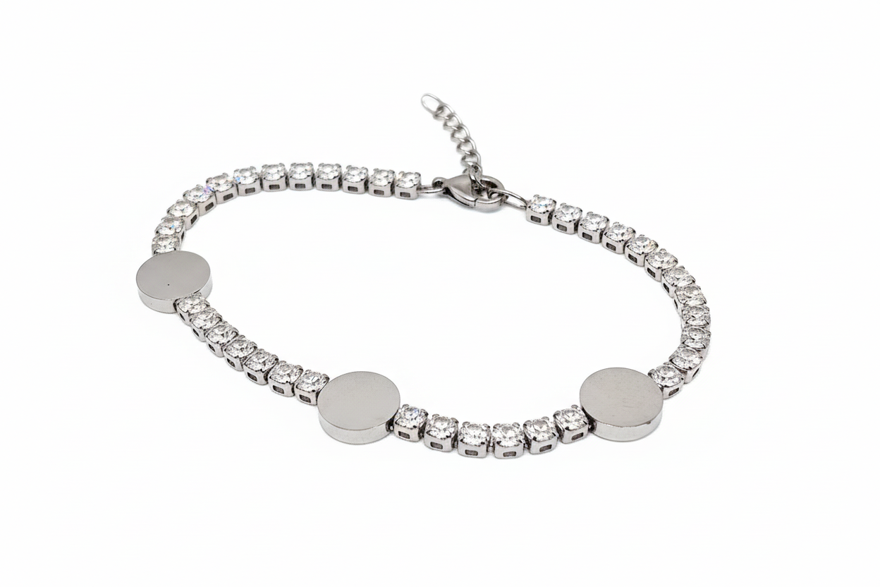 Circle Tennis Bracelet