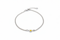 Load image into Gallery viewer, Daisy White and Yellow Bracelet
