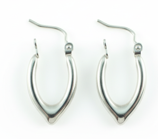 Wishbone Earrings on velvet