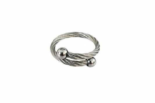 Twistet wire adjustable Stainless Steel Ring