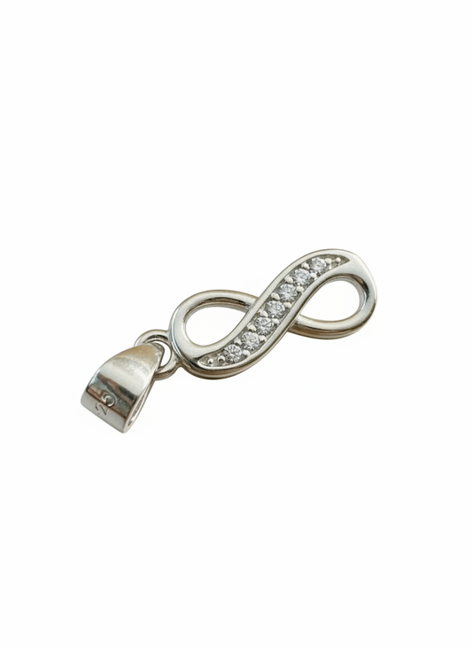 Infinity Cubic Pendant Sterling Silver