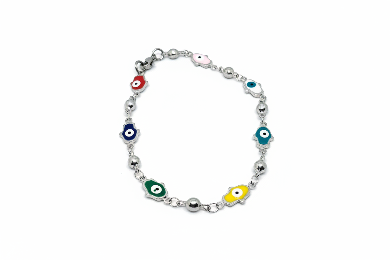 Hamsa Evil Eye Hand Bracelet