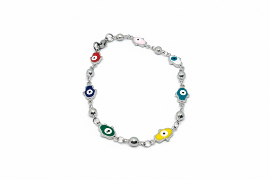 Hamsa Evil Eye Hand Bracelet