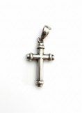 Load image into Gallery viewer, Vintage Round Cross Pendant Sterling Silver
