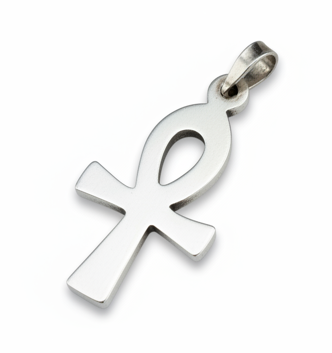 Egyptian Ankh Cross Sterling Silver Pendant