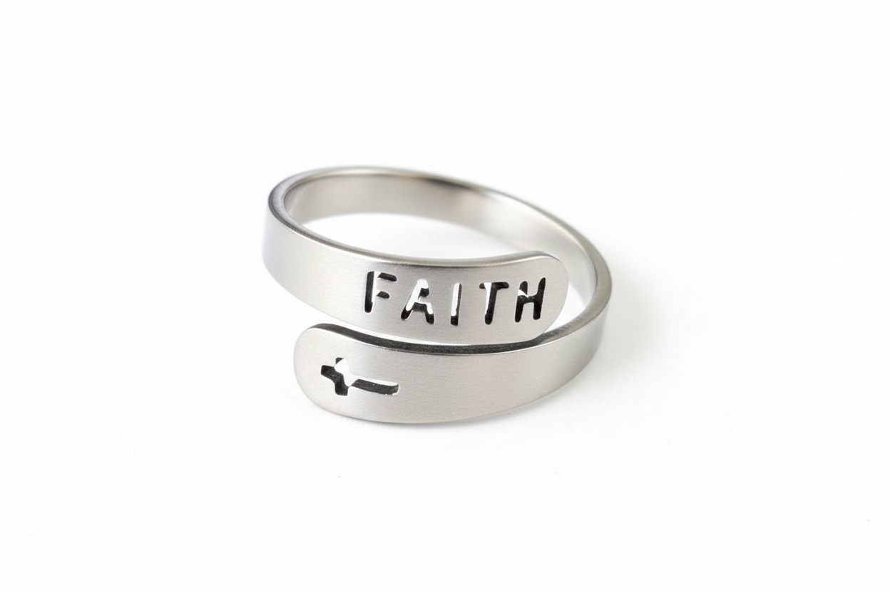Faith adjustable Stainless Steel Ring
