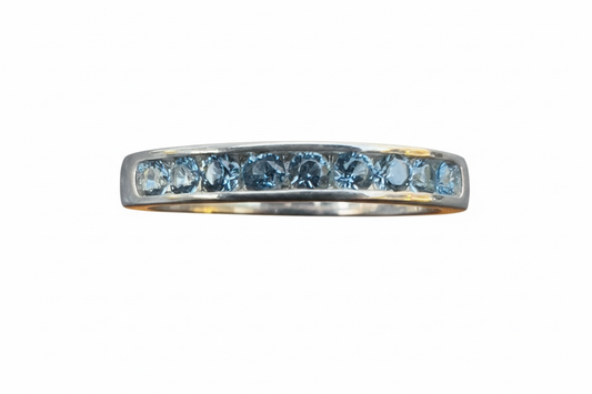 925 Sterling Silver Ring with Topaz Cubic Zirconia stone