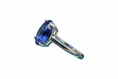 Load image into Gallery viewer, 925 Sterling Silver ring with lab grown Sapphire stone
