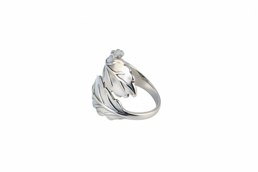 Leafe Stainless Steel Ring