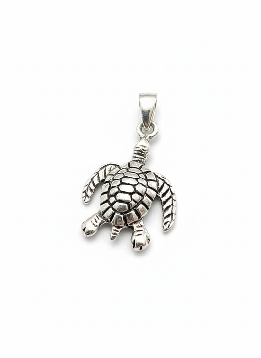 Tortoise Pendant Sterling Silver