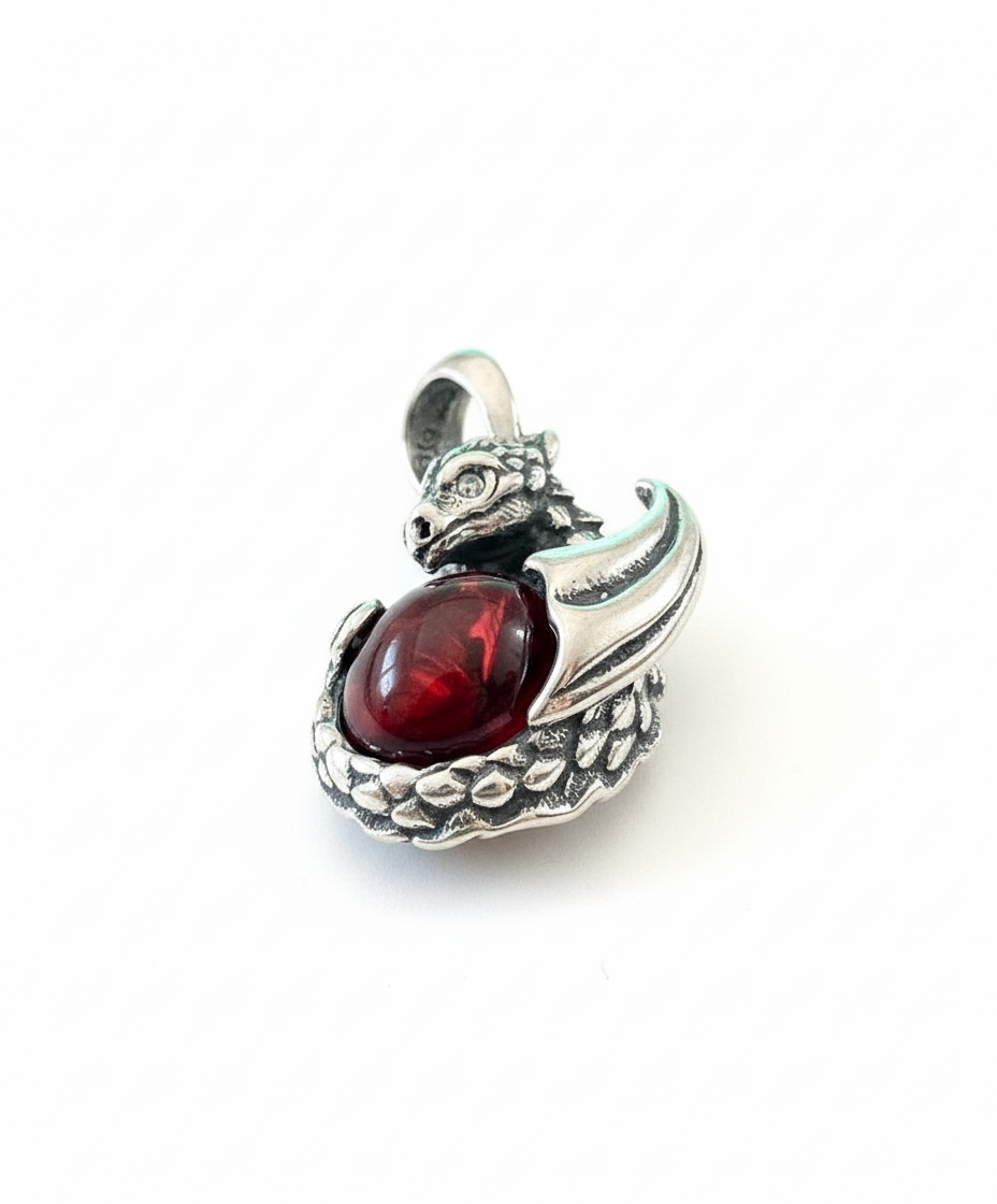 Dragon Pendant Sterling Silver