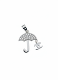 Load image into Gallery viewer, Umbrella Cubics Pendant Sterling Silver
