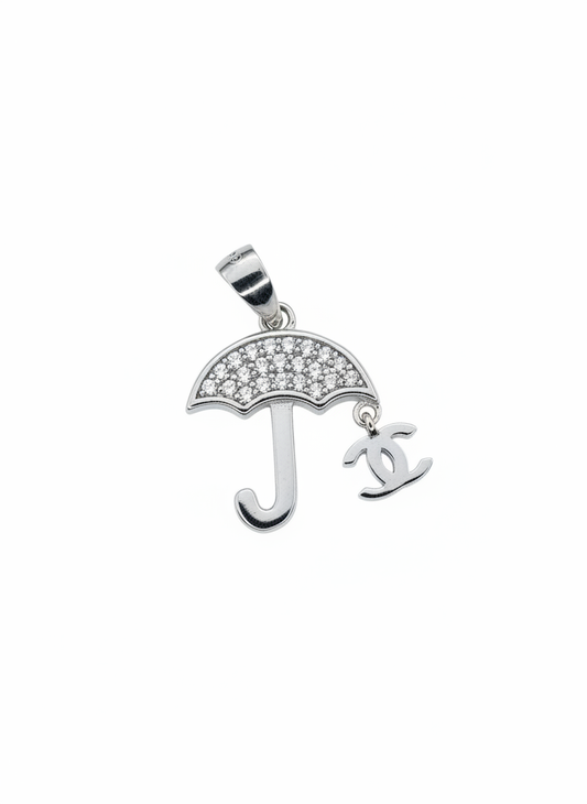 Umbrella Cubics Pendant Sterling Silver