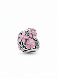 Load image into Gallery viewer, Pandora Compatible Pink Flower Heart Pendant Sterling Silver
