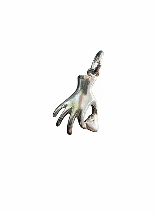 Pinching Heart Pendant Sterling Silver