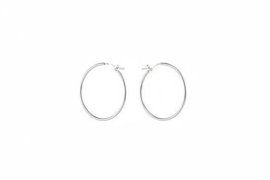 Big Clasp Hoop Earring