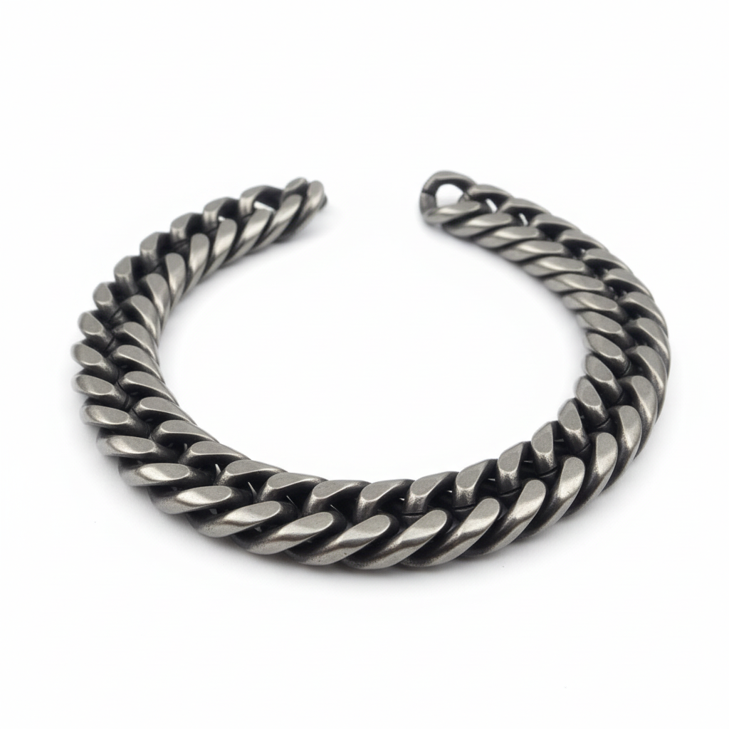 Double Curb Link Bracelet