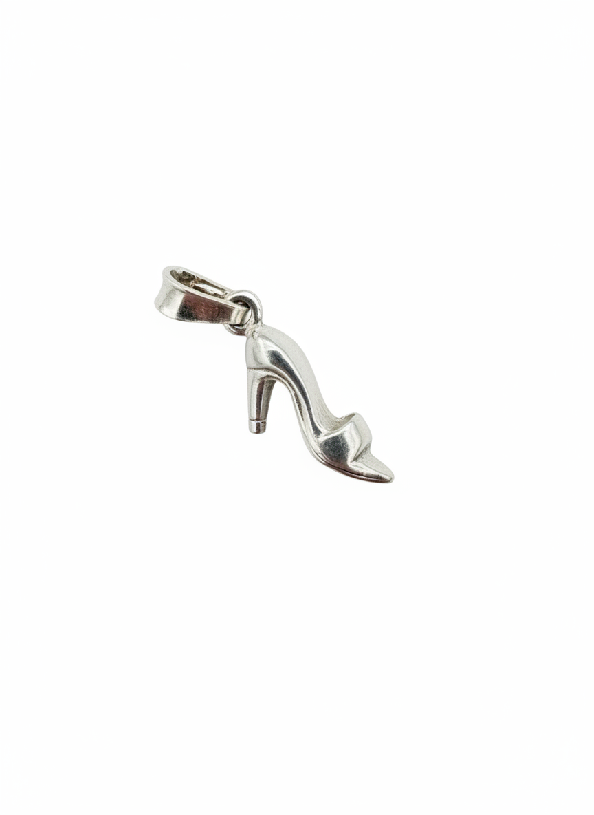 High Heel Pendant Sterling Silver