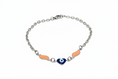 Load image into Gallery viewer, Blue Heart Evil Eye Bracelet
