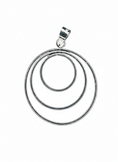 Load image into Gallery viewer, Multi Ring Pendant Sterling Silver
