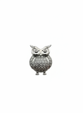 Load image into Gallery viewer, Cubic Owl Pendant Sterling Silver

