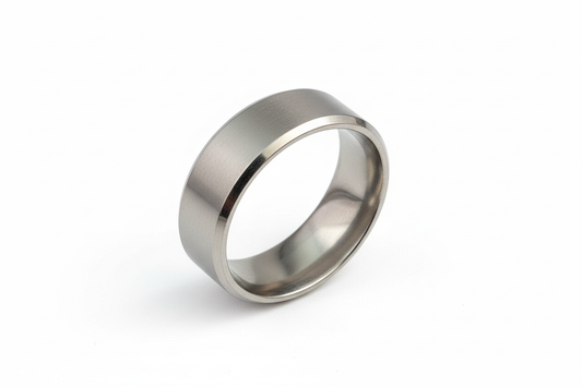Silver Matt Stainless Steel Ring