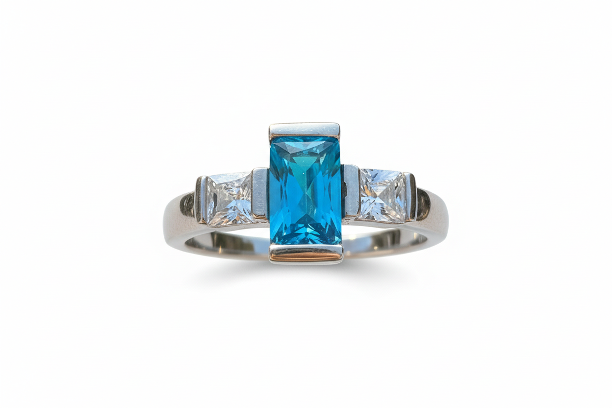 925 Sterling Silver Tourmaline Ring