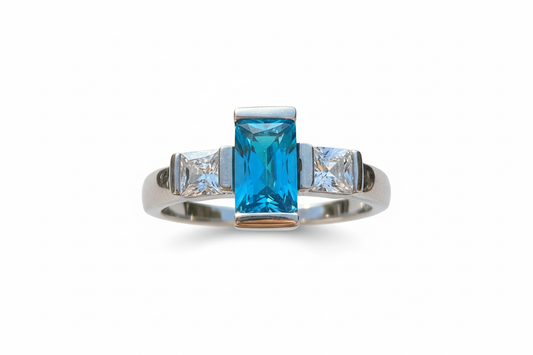 925 Sterling Silver Tourmaline Ring